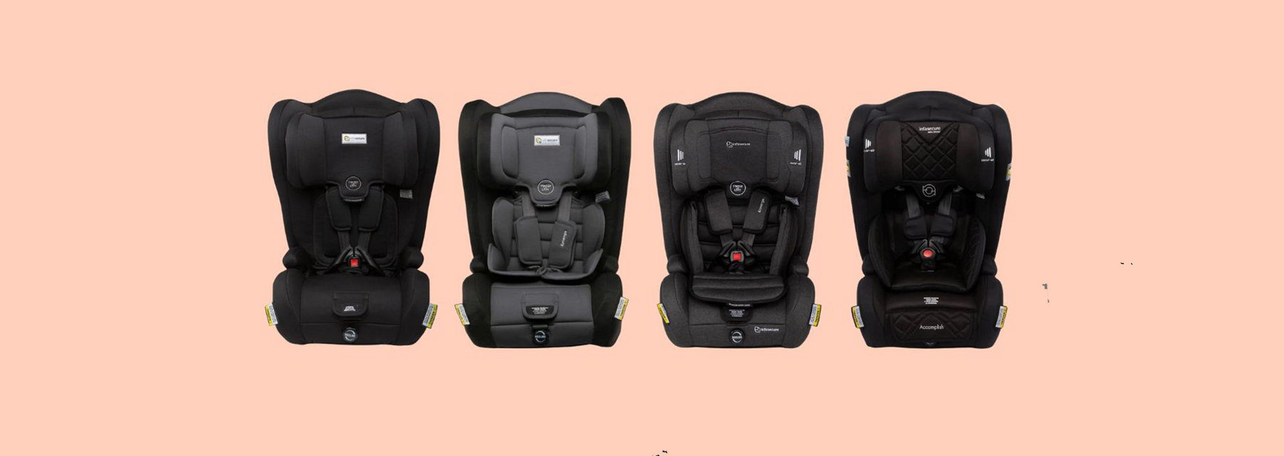 Check out Infa Secure's extensive range of Forward Facing Car Seats with in-built harness