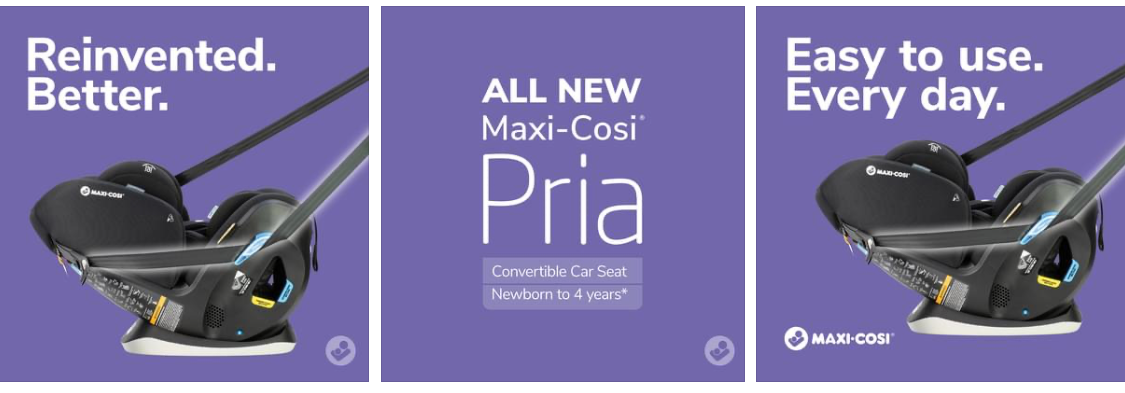 Maxi Cosi Pria LX Convertible Car Seat, Designed with Ease of Use, Safety & Comfort in mind, now available in Australia