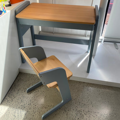 Boori Tidy Desk + Oslo Study Chair Blueberry Almond - Ex Display