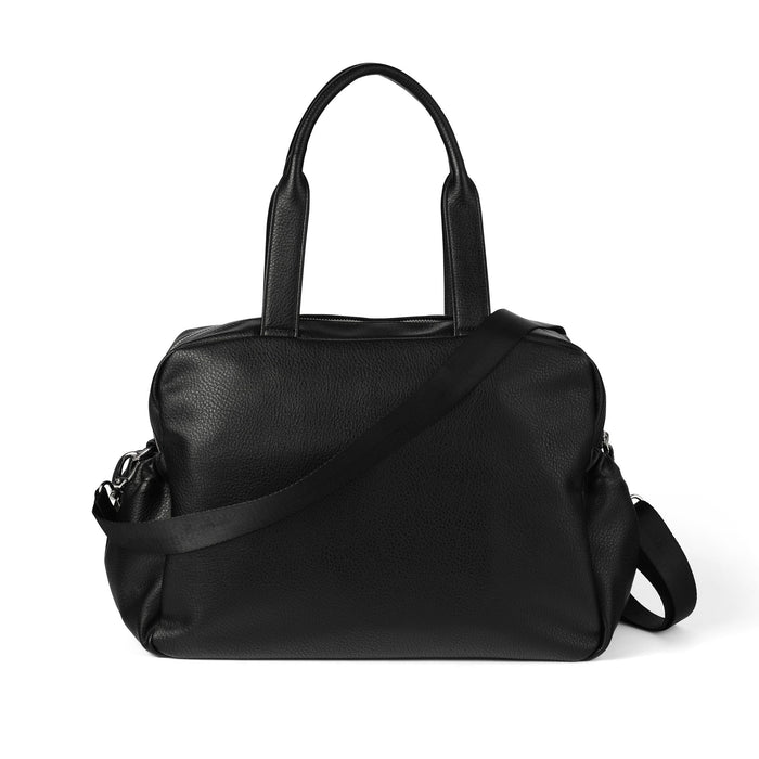 OiOi Carry All Nappy Bag - Black Dimple Vegan Leather