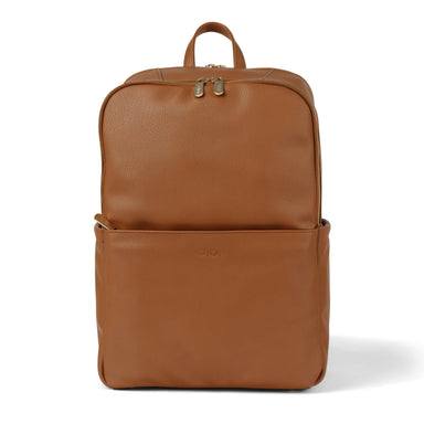 OiOi Multitasker Nappy Backpack - Chestnut Brown Vegan Leather