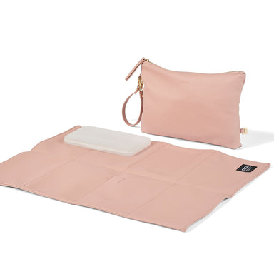 OiOi Nappy Changing Pouch - Pink Vegan Leather