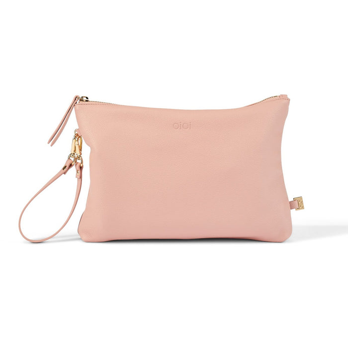 OiOi Nappy Changing Pouch - Pink Vegan Leather