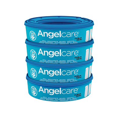 Angelcare Nappy Disposal Bin System Refill Cassettes 4 Pack