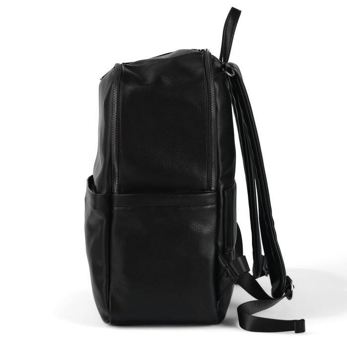 OiOi Multitasker Nappy Backpack - Black Vegan Leather