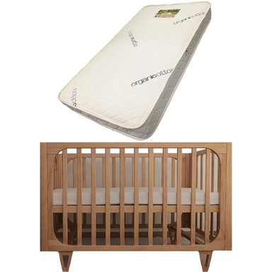 Cocoon Vibe 4 in 1 Cot and Bonnell Organic Innerspring Mattress