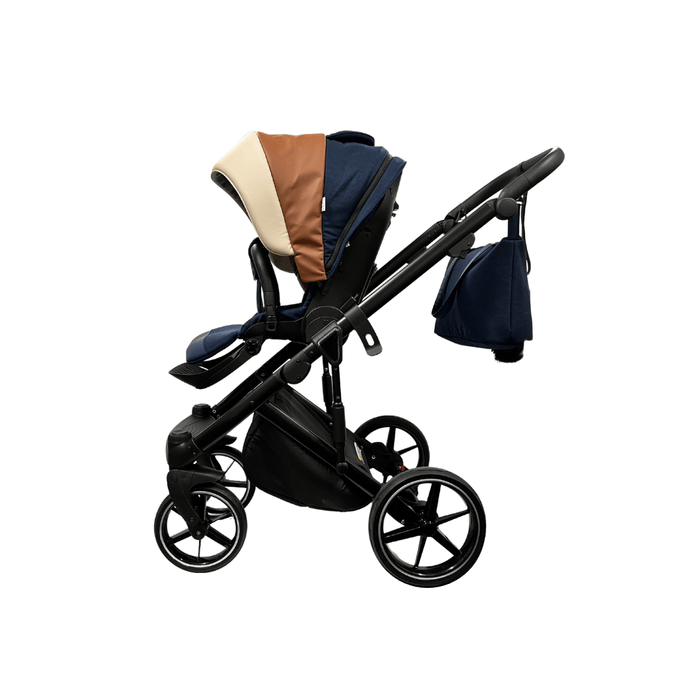 Bambini Prams Milan Blue with Black Frame (Peyton Blue) Pram (Stroller) 9845243220001