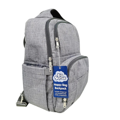 Big Softies Nappy Bag Backpack - Grey Marle Changing (Nappy Bags) 9332229000051
