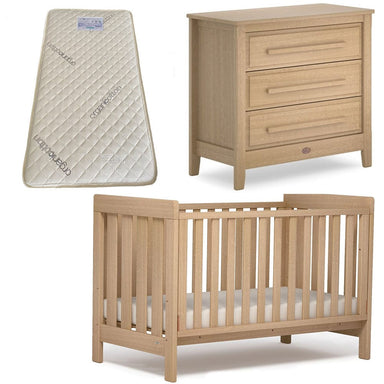 Boori Daintree Cot and Linear Chest Package Almond + FREE Bonnell Organic Mattress Furniture (Packages) 9358417002119