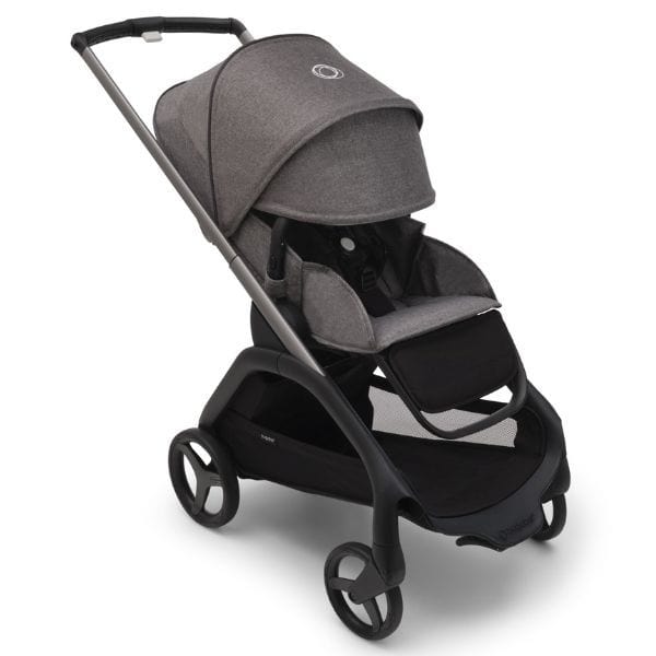 Bugaboo Dragonfly Complete Graphite/Grey Melange with Maxi Cosi Mico Plus Capsule and Adapters (Night Grey) Pram (Bundle Package) 8717447534921-9312541737453-8717447414629