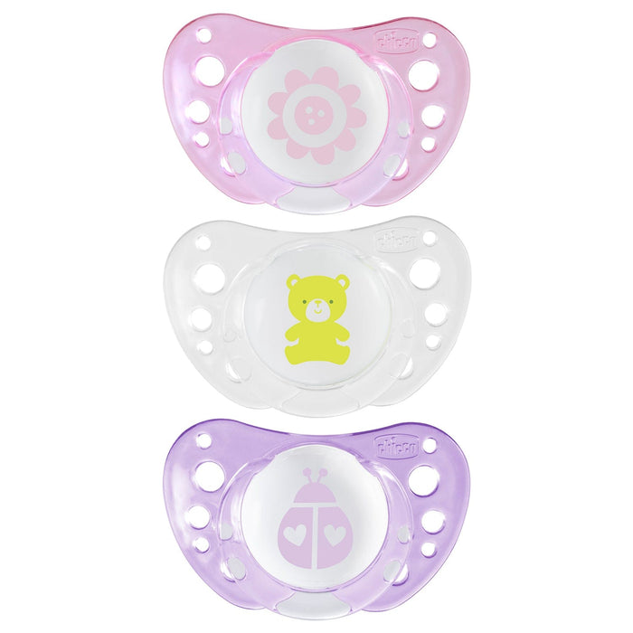 Chicco Soother Physio Air Silicone Pink 0-6m 2 Pack Feeding (Soothers) 8058664058822