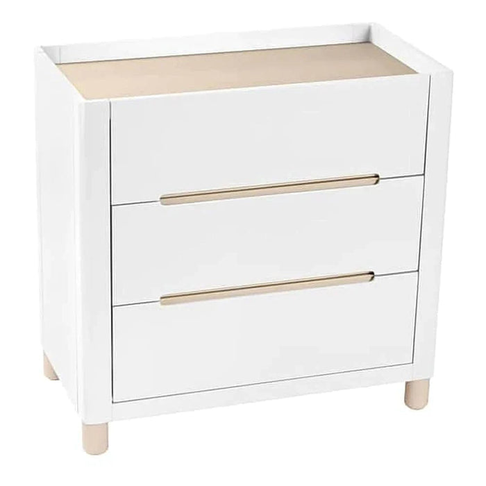 Cocoon Allure Cot and Dresser with Micro Pocket Organic Mattress White / Natural Wash Furniture (Cots) 9358417005110