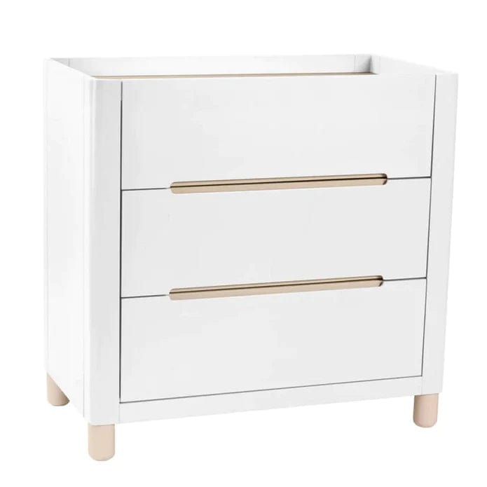 Cocoon Allure Cot and Dresser with Micro Pocket Organic Mattress White / Natural Wash Furniture (Cots) 9358417005110