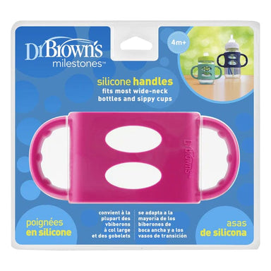 Dr Browns Wide Silicone Handles Pink Feeding (Bottles) 072239313572