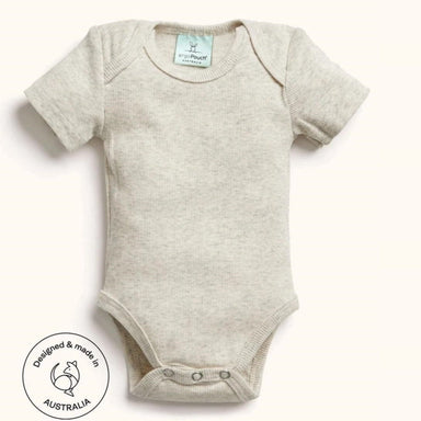 ErgoPouch Short Sleeve Bodysuit 3-6 Months Grey Marle Clothing (Accessories) 9352240015810