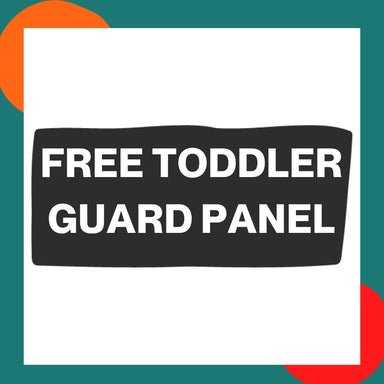 Boori Turin Fullsize Cot Bed Barley and Almond Bonus Toddler Guard Panel