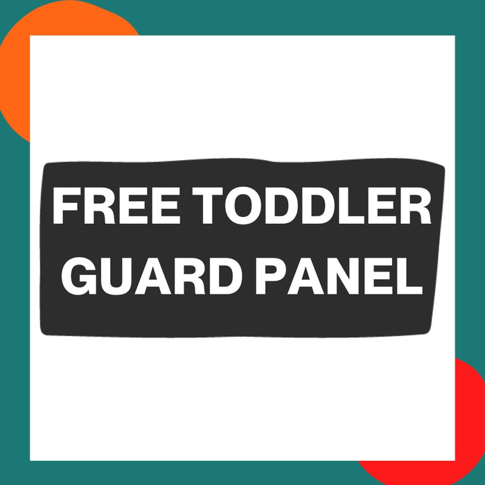 Boori Turin Fullsize Cot Bed Almond Bonus Toddler Guard Panel