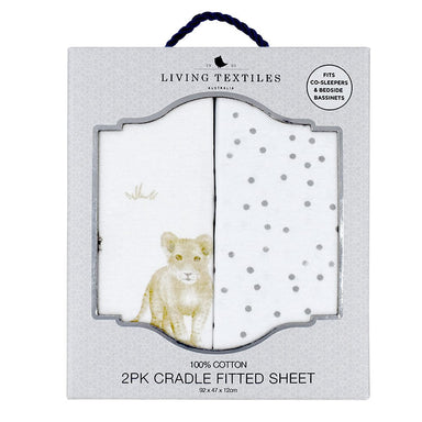 Living Textiles 2-pack Cradle/Co Sleeper Fitted Sheet Savanna Babies Sleeping & Bedding (Manchester) 9315311034561