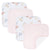 Living Textiles 4-pack Face Washers - Butterfly/Blush Gingham Bathing (Face Washers) 9315311038811