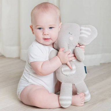 Living Textiles Elephant Softie Toy Eli the Elephant Playtime & Learning (Toys) 9315311032482