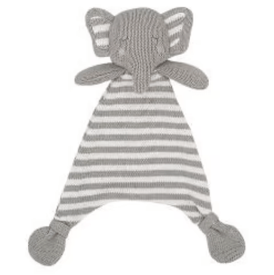 Living Textiles Knit Security Blanket Eli the Elephant Playtime & Learning (Toys) 9315311033830
