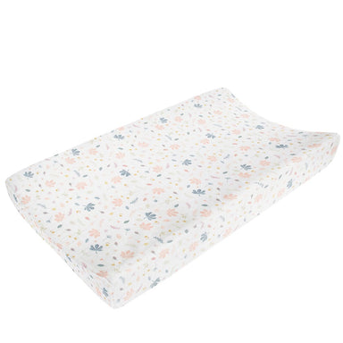 Living Textiles Muslin Change Pad Cover Botanical/Blush Changing (Change Mat Cover) 9315311035575