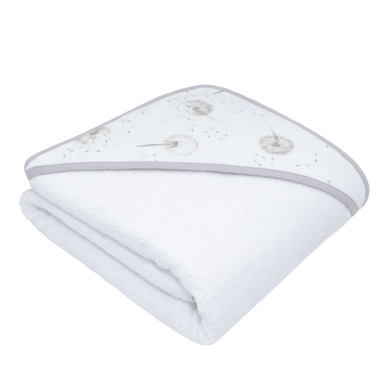Living Textiles Muslin Hooded Towel Dandelion/Grey Bathing (Bath Towels) 9315311035506