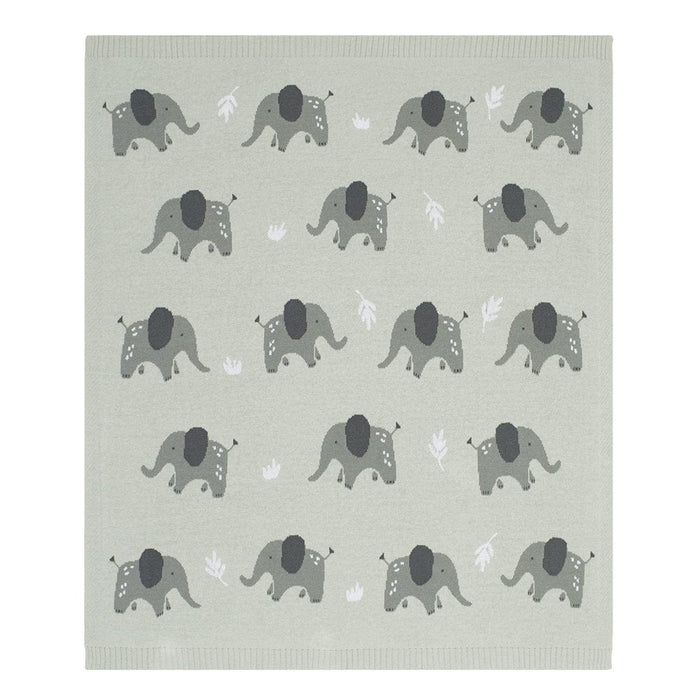 Living Textiles Whimsical Baby Blanket Elephant/Grey Sleeping & Bedding (Blankets) 9315311040777