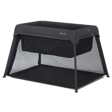 Silver Cross Slumber Portable Travel Cot Carbon with Free Newborn Insert Sheet
