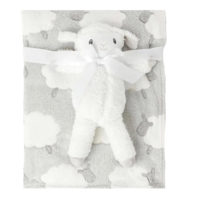 Snugtime Coral Fleece Blanket with Toy Grey Clothing (Accessories) 9337672089769
