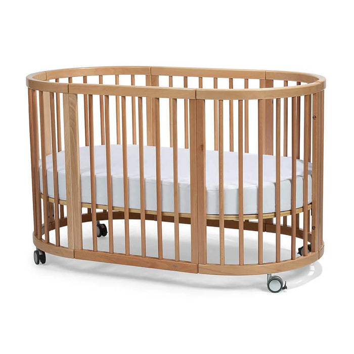 Lolli Sprout Cot Natural Beech Wood and Organic Mattress Package