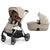 Silver Cross Reef Pram + First Bed Folding Carrycot Stone - Pre Order End June