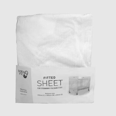 Valco Baby Stowaway Fitted Sheet Sleeping & Bedding (Cot Sheets) 9315517101333