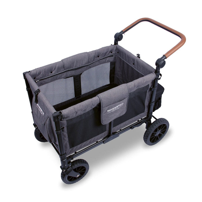 Wonderfold W4 Luxe Quad Pram Wagon Charcoal Grey Pram (Wagon) 604085099739