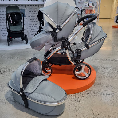 Egg 2 Stroller  + Carrycot + Tandem Seat + Tandem Adaptor (Monument Grey) - EX DISPLAY