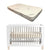 Cocoon Allure Cot with Bonnell Organic Inner Spring Mattress White/Natural Wash