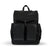 OiOi Signature Nappy Backpack - Jet Black Genuine Leather