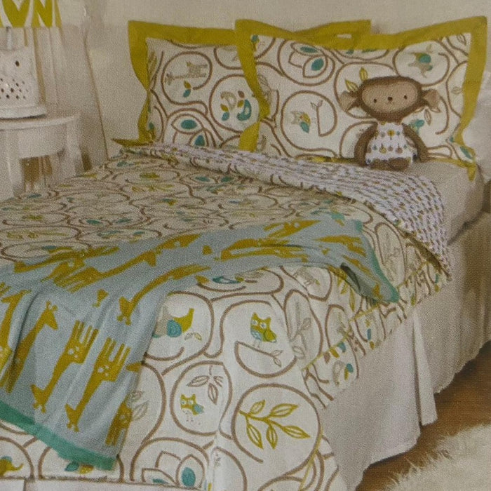 Living Textiles Single Bed Comforter Set Animal Tree