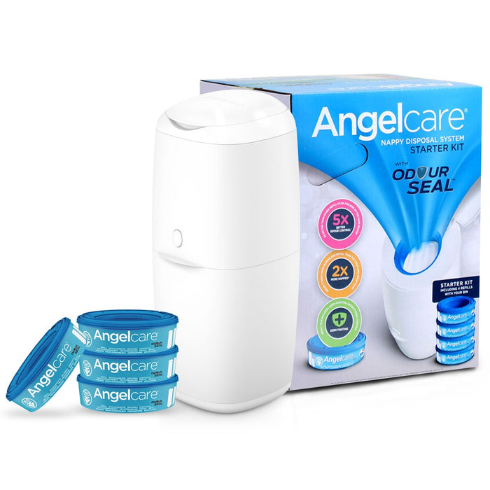 Angelcare Nappy Disposal Bin System Starter Kit
