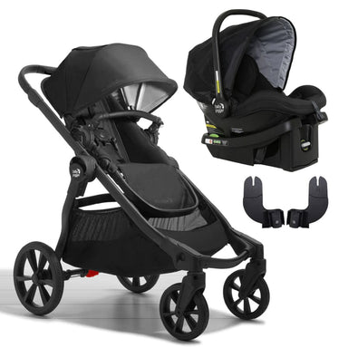 Baby Jogger City Select 2 Premium Eco Stroller  (Lunar Black) and City Go Capsule (Lunar Black) Bundle Pram (Bundle Package) 047406180042