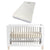 Cocoon Allure Cot with Bonnell Bamboo Mattress White/Natural Wash