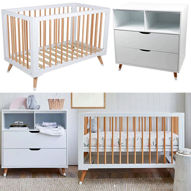 Bebe Care Zuri Cot, Mattress & Chest of Drawers Baby Nursery Package Furniture (Packages) 9358417004298