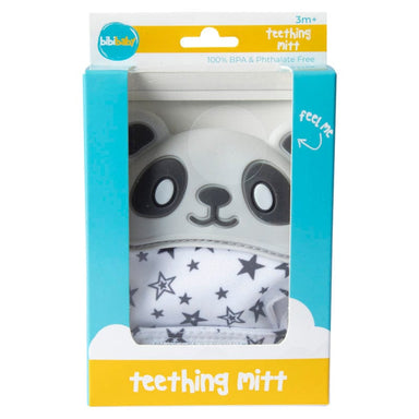 BibiBaby Bibimit Teething Mitt 3M+ Grey Panda Feeding (Toddler) 738956433916