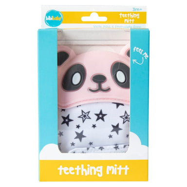 BibiBaby Bibimit Teething Mitt 3M+ Pink Panda Feeding (Toddler) 738956433909
