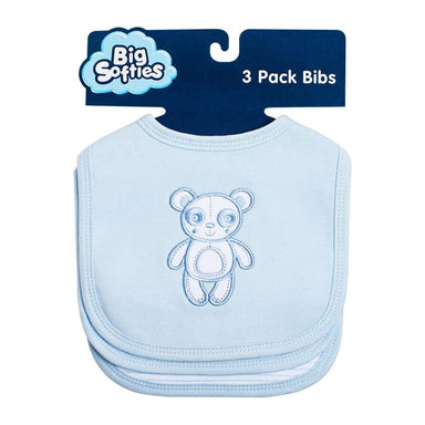 Big softies 3 Pack Bib Blue Clothing 9333767216737