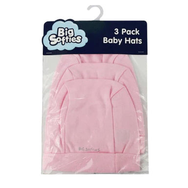 Big Softies Cotton Hat 3 Pack Pink Clothing (Hats & Beanie) 9333767209449