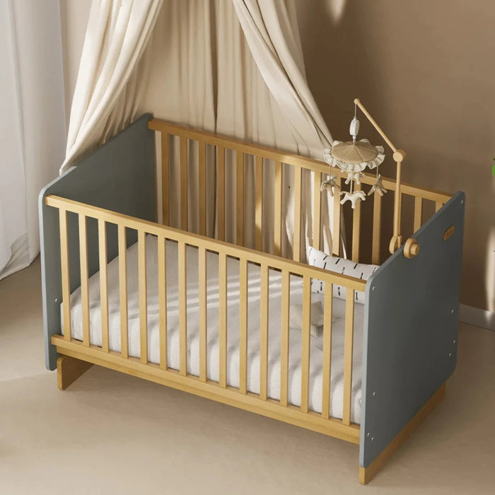 Boori Neat Cot Bed Blueberry and Almond