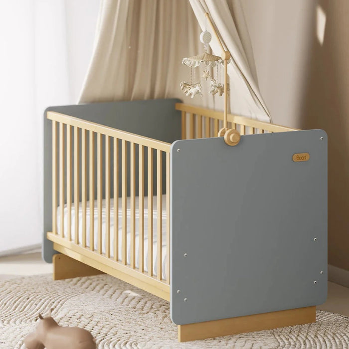 Boori Neat Cot Bed Blueberry and Almond