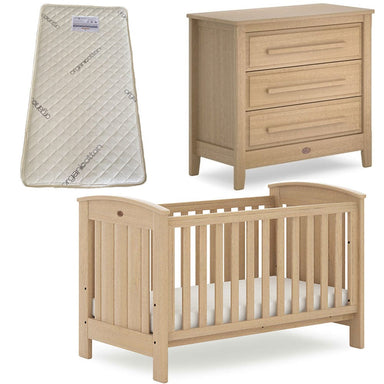 Boori Casa Cot and Linear Chest Package Almond + FREE Bonnell Organic Latex Mattress Furniture (Packages) 9358417002041