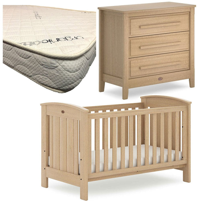 Boori Casa Cot and Linear Chest Package Almond + FREE Micro Pocket Organic Mattress Furniture (Packages) 9358417002058